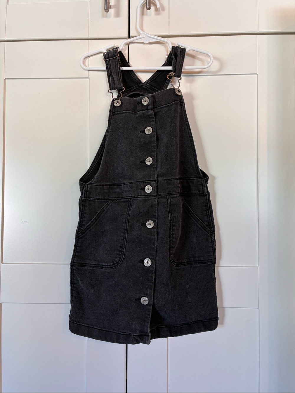 OshKosh B'gosh Black Button-Front Denim Dress